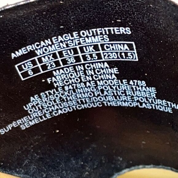 American Eagle Women’s Faux Leather Animal Print Casual Espadrille Sandals Sz-6 - Picture 4 of 7